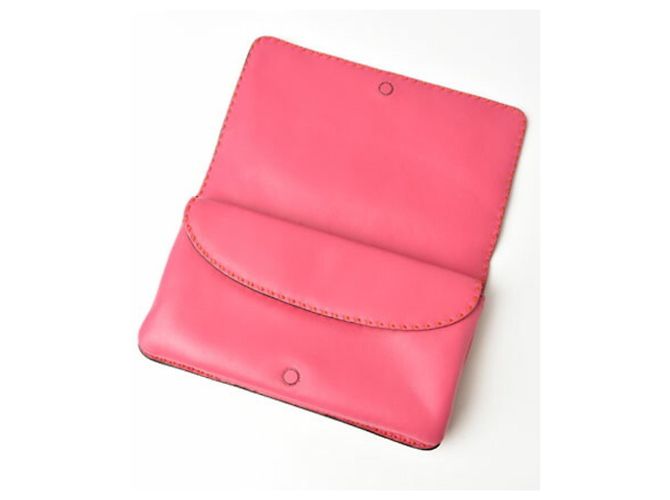 Borsa Clutch Loewe Second Pouch in Fucsia Rosa - vista 6