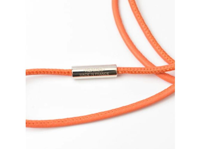Hermès Collana Choker Hermes con pendente Rosa Multicolore Arancione - vista 6