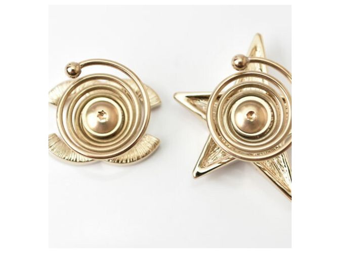Fermaglio per capelli in strass dorato Chanel D'oro - vista 5
