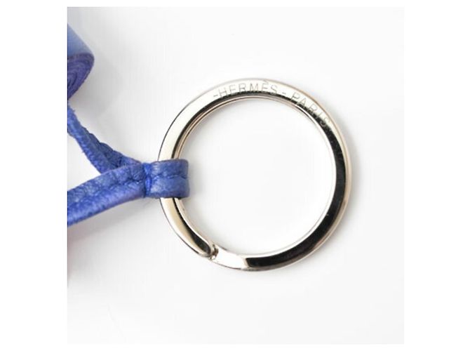 Ring Hermès Schlüsselanhänger Hermes Carmen Blau Fuschia - Ansicht 3