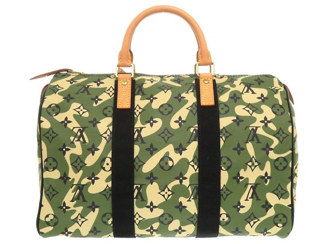 Borsa Boston Monogram Speedy 35 di Louis Vuitton Verde - vista 3