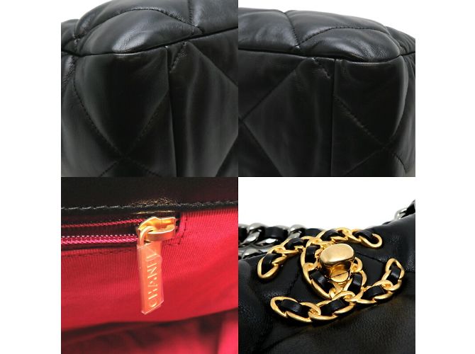 Borsa Tote Chanel 19 Chain per donne Nero - vista 10