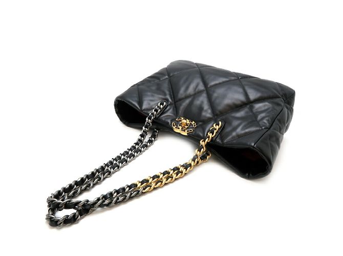 Borsa Tote Chanel 19 Chain per donne Nero - vista 4