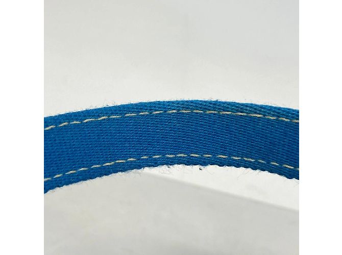 Hermès Hermes Tote Bag Cannes PM aus blauer Leinwand - Ansicht 11