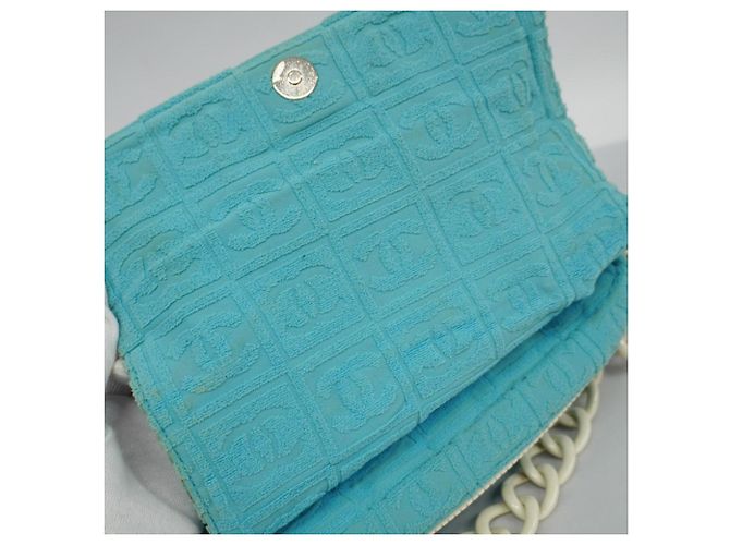 Borsa a Spalla Chanel Azzurra Blu chiaro - vista 12