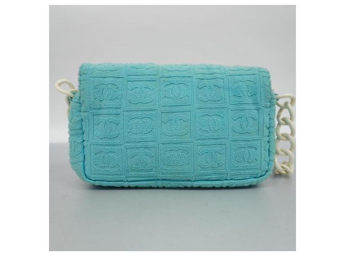 Borsa a Spalla Chanel Azzurra Blu chiaro - vista 15