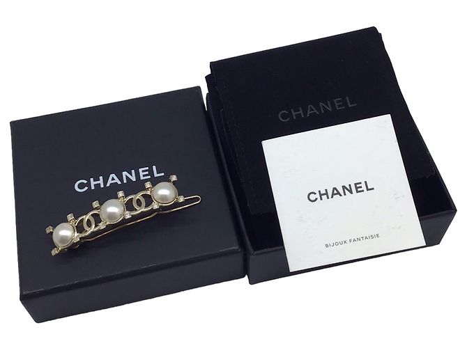 Haarspange in Champagnergold von Chanel Golden - vista 7