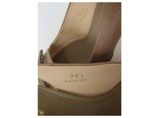 Sandali open toe Tod's in pelle marrone chiaro - vista 19