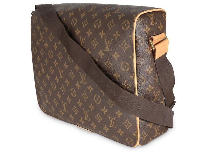Borsa Messenger Abbesses in Tela Monogramma Louis Vuitton Marrone - vista 3