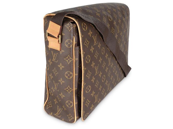 Borsa Messenger Abbesses in Tela Monogramma Louis Vuitton Marrone - vista 4