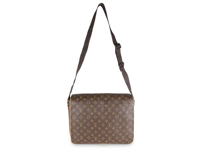 Borsa Messenger Abbesses in Tela Monogramma Louis Vuitton Marrone - vista 5