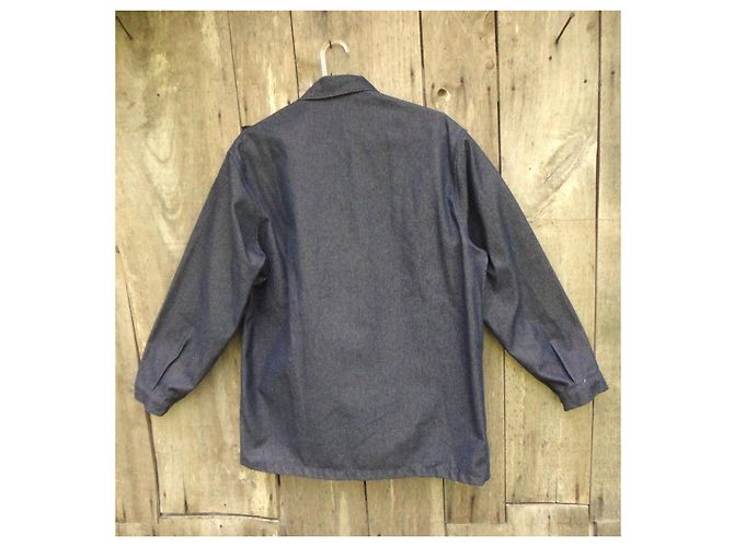 Autre Marque Blue Cotton Work Jacket Size S - view 3