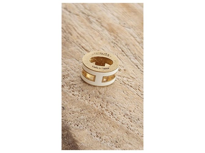 Hermès Mini Pop Anhänger Aus weiß - Ansicht 5