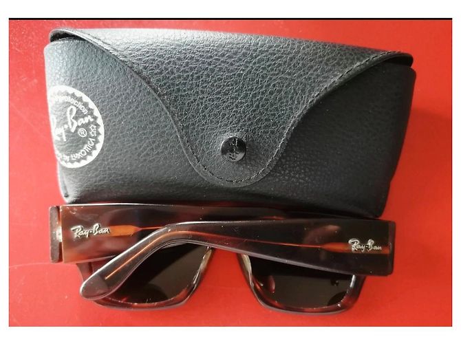 Occhiali da sole Ray-Ban Wayfarer Nomad marroni Marrone - vista 3