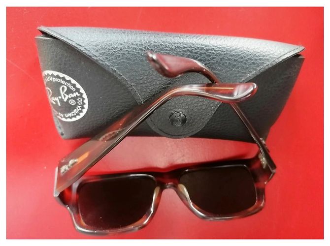 Occhiali da sole Ray-Ban Wayfarer Nomad marroni Marrone - vista 4