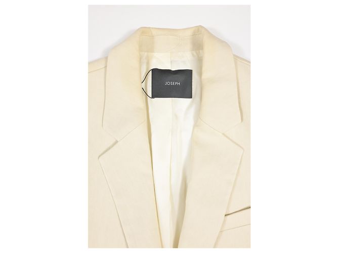 Blazer Joseph Julia em linho ecru Branco - vista 10