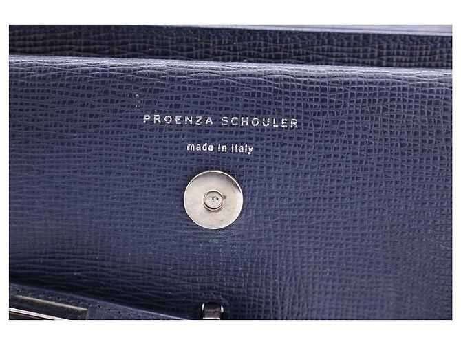 Borsa a tracolla classica PS11 di Proenza Schouler in pelle blu navy - vista 12