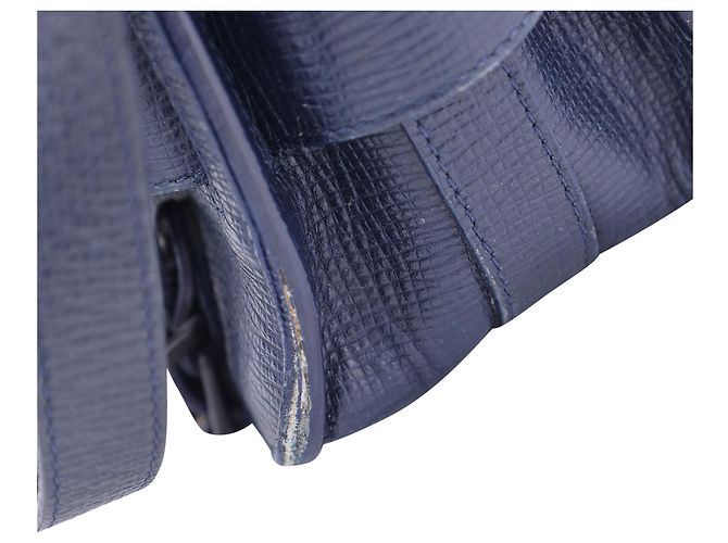 Borsa a tracolla classica PS11 di Proenza Schouler in pelle blu navy - vista 3