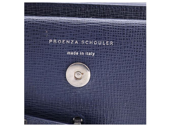 Borsa a tracolla classica PS11 di Proenza Schouler in pelle blu navy - vista 5
