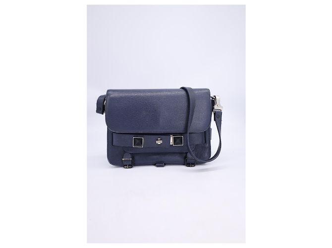 Borsa a tracolla classica PS11 di Proenza Schouler in pelle blu navy - vista 8