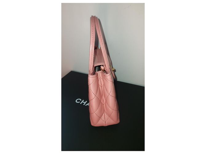 Girl Chanel Kelly Nano Tasche Rosa Leder Pink - Ansicht 10