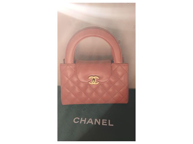 Girl Chanel Kelly Nano Tasche Rosa Leder Pink - Ansicht 3