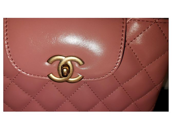 Girl Chanel Kelly Nano Tasche Rosa Leder Pink - Ansicht 4