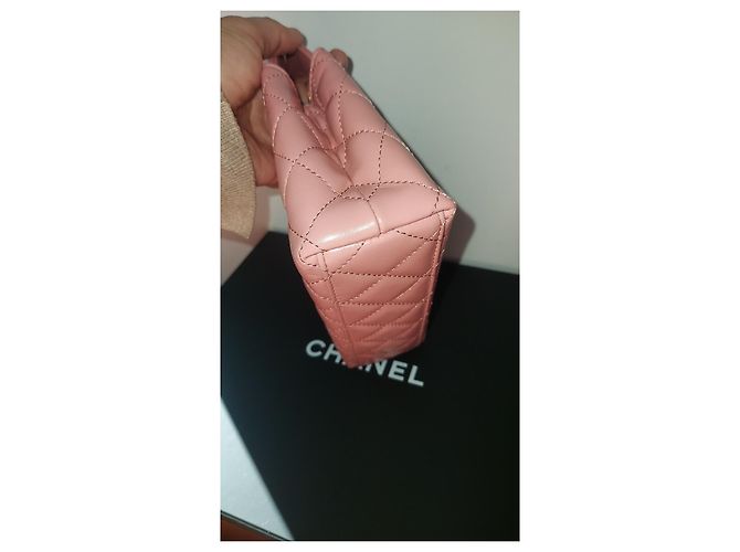 Girl Chanel Kelly Nano Tasche Rosa Leder Pink - Ansicht 9