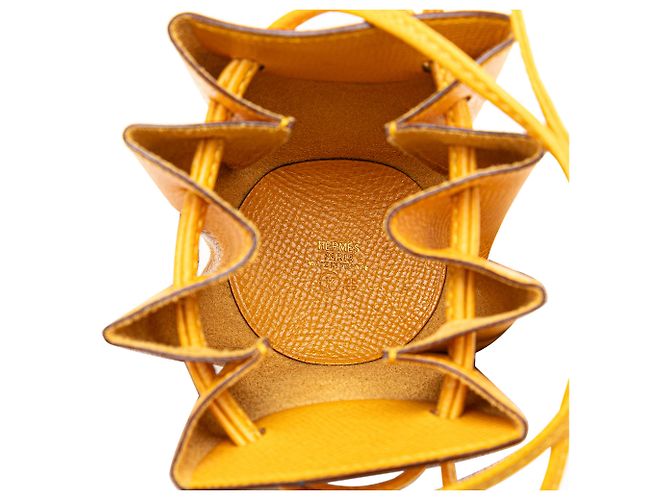 Pochette Vespa Courchevel Gialla Hermès Giallo - vista 5