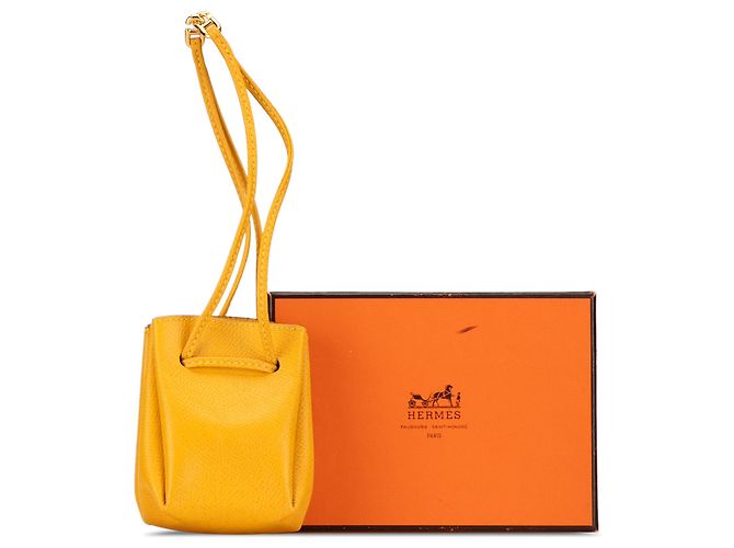 Pochette Vespa Courchevel Gialla Hermès Giallo - vista 8