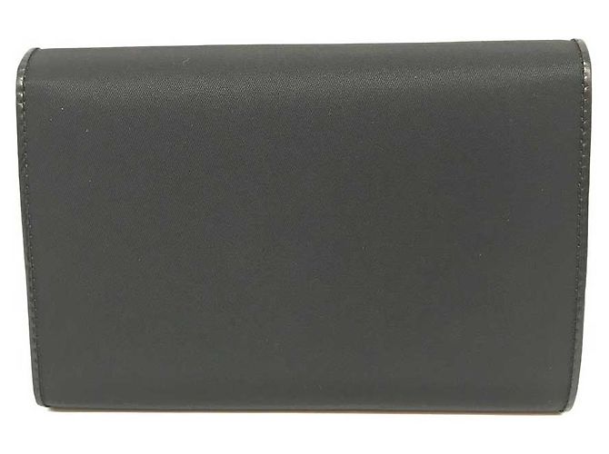 Billetera Compacta de Nylon Tessuto de Prada Negro - vista 2