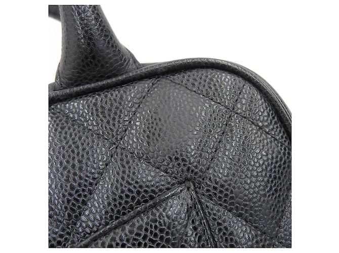 Borsa Boston Mini in Pelle Caviar Chanel A20996 Nero - vista 5