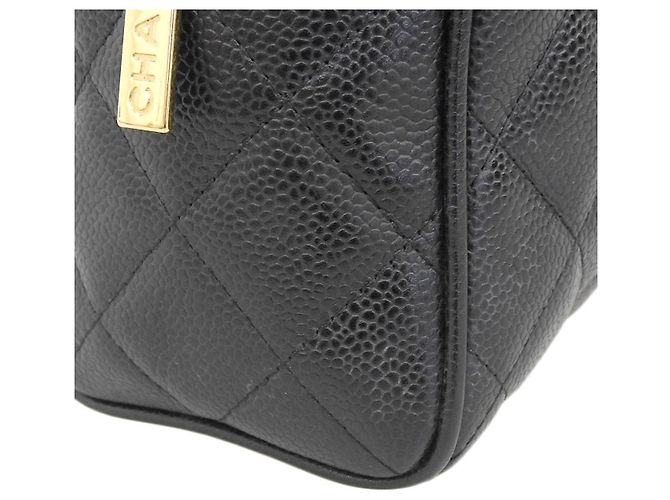 Borsa Boston Mini in Pelle Caviar Chanel A20996 Nero - vista 6