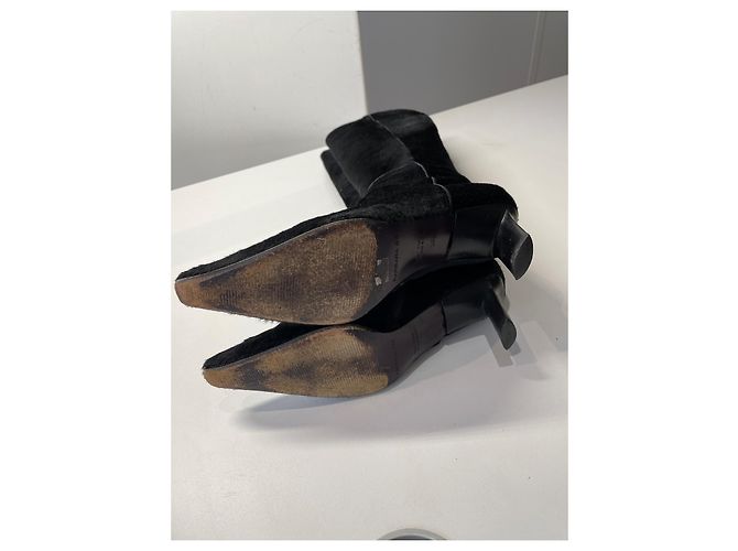 Stivali Barbara Bui in pelle pony nera taglia 38 Nero - vista 8