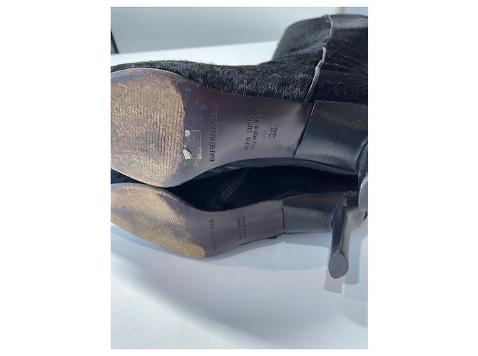 Stivali Barbara Bui in pelle pony nera taglia 38 Nero - vista 9