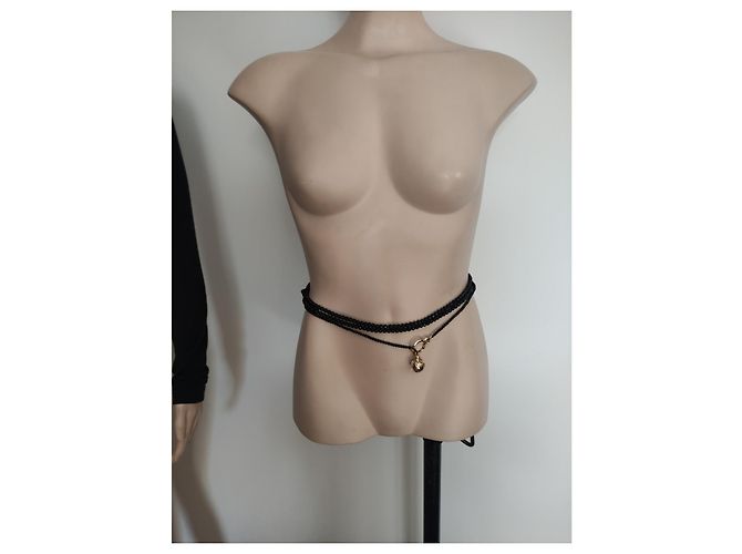 Christian Dior Collana Sautoir Pure Poison in Cristallo Nero - vista 13