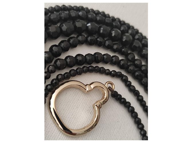 Christian Dior Collana Sautoir Pure Poison in Cristallo Nero - vista 5