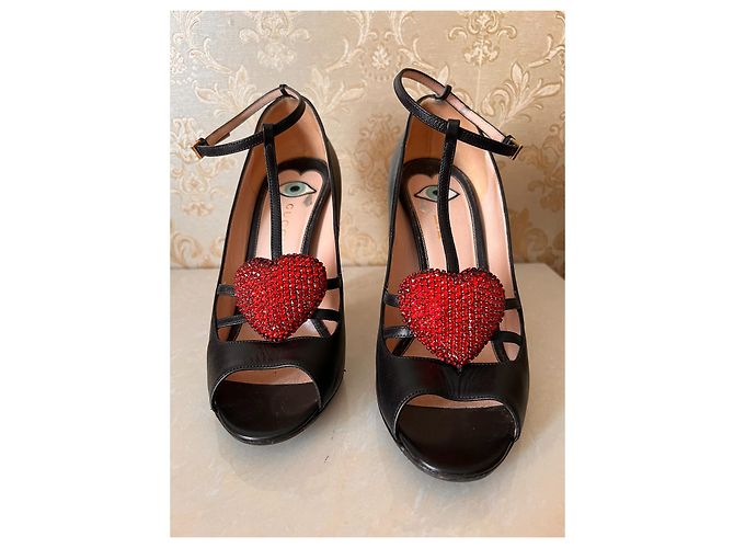Décolleté Gucci in pelle nera taglia 37 Nero - vista 2