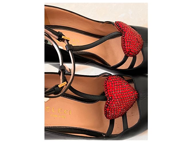 Décolleté Gucci in pelle nera taglia 37 Nero - vista 5