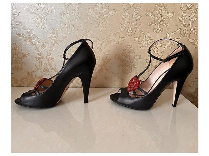 Décolleté Gucci in pelle nera taglia 37 Nero - vista 6