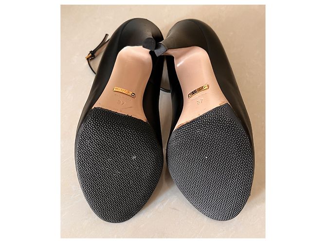Décolleté Gucci in pelle nera taglia 37 Nero - vista 9