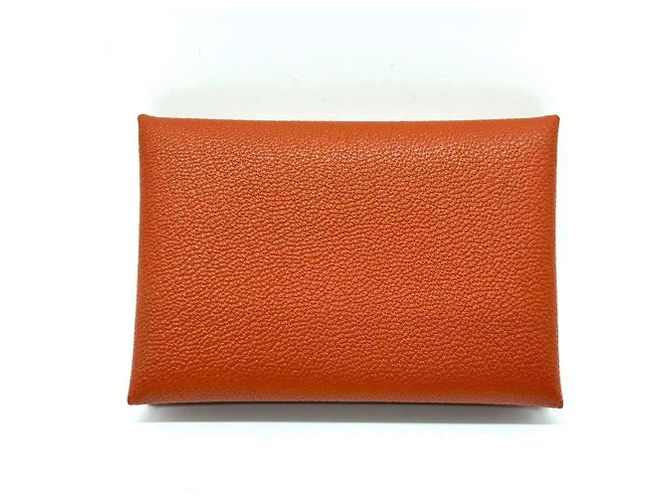 Billetera/estuche para monedas Calvi Duo de Hermès Castaño - vista 2