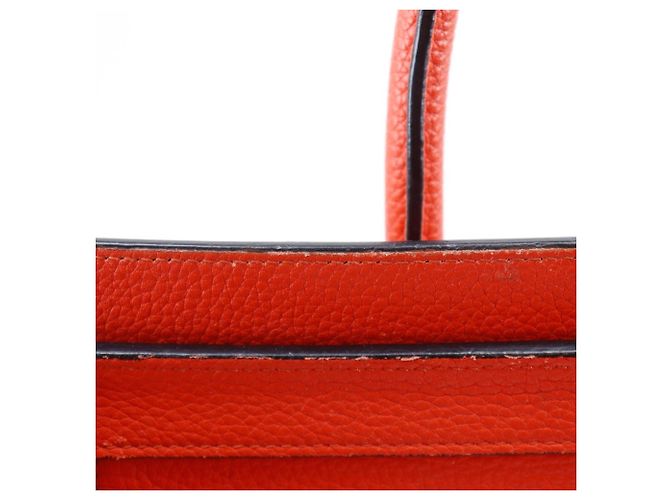 Céline Borsa a mano micro Luggage Celine in pelle di vitello rossa Rosso - vista 10