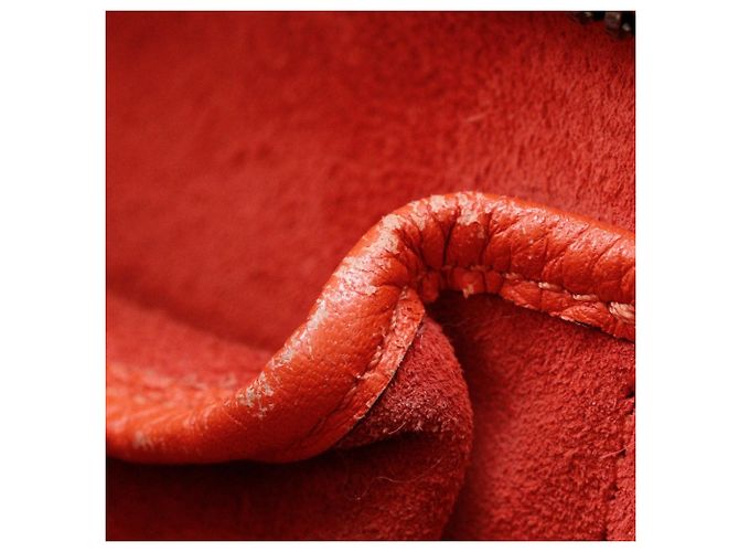 Céline Borsa a mano micro Luggage Celine in pelle di vitello rossa Rosso - vista 13