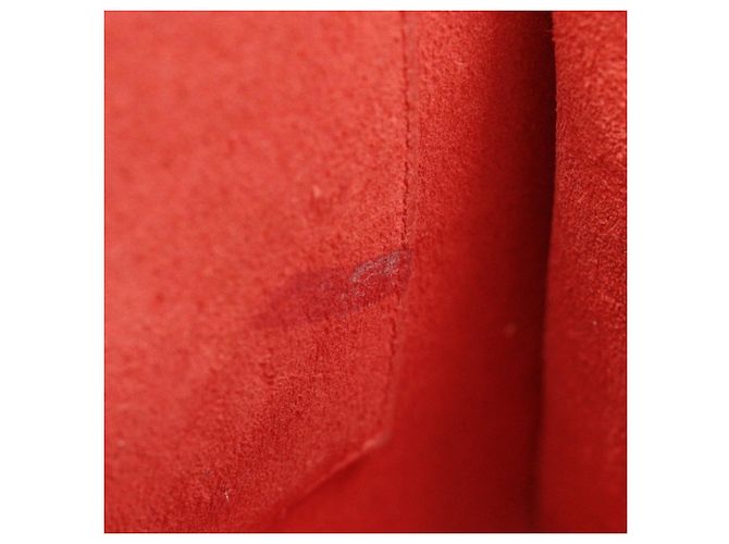 Céline Borsa a mano micro Luggage Celine in pelle di vitello rossa Rosso - vista 15
