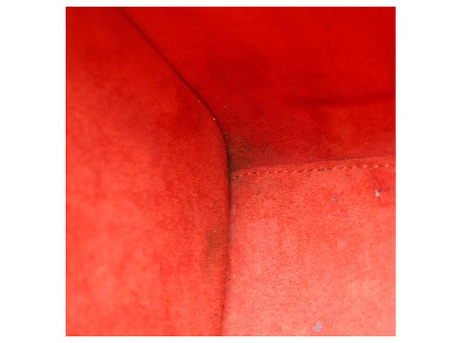 Céline Borsa a mano micro Luggage Celine in pelle di vitello rossa Rosso - vista 16