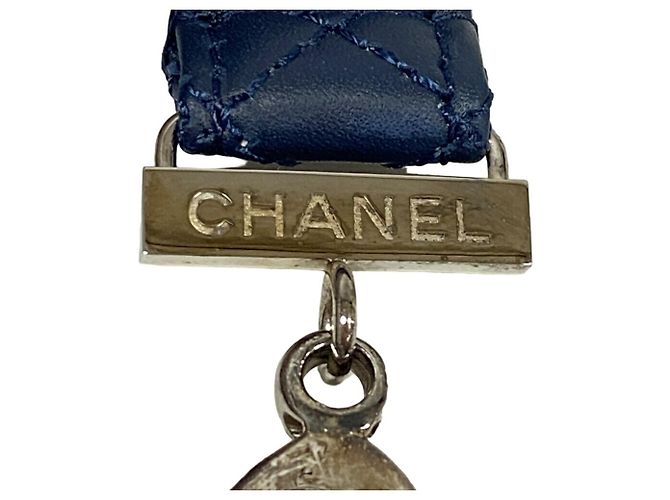 Accesorio de cuello Chanel con la marca Coco Azul marino - vista 10
