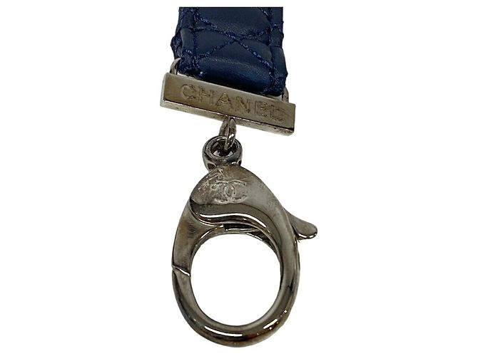 Accesorio de cuello Chanel con la marca Coco Azul marino - vista 3