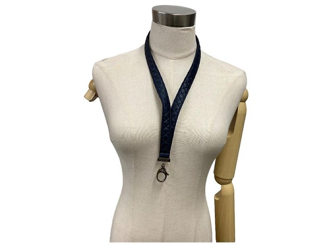Accesorio de cuello Chanel con la marca Coco Azul marino - vista 9