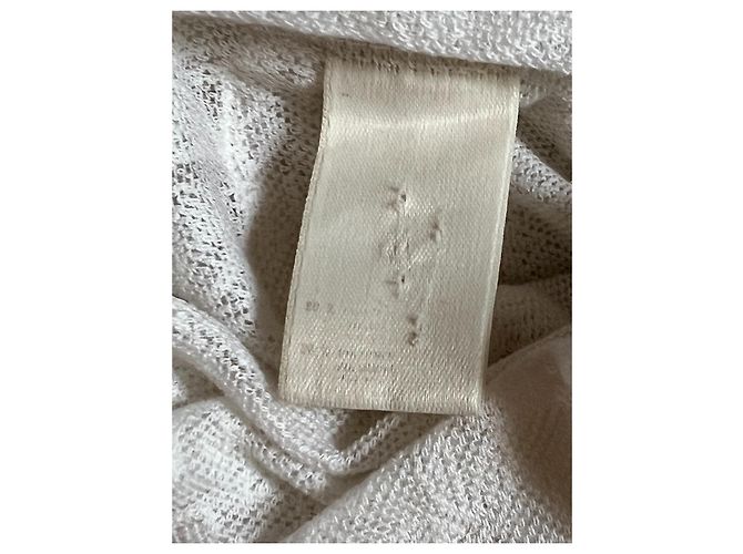 Top de encaje Louis Vuitton crema - vista 10